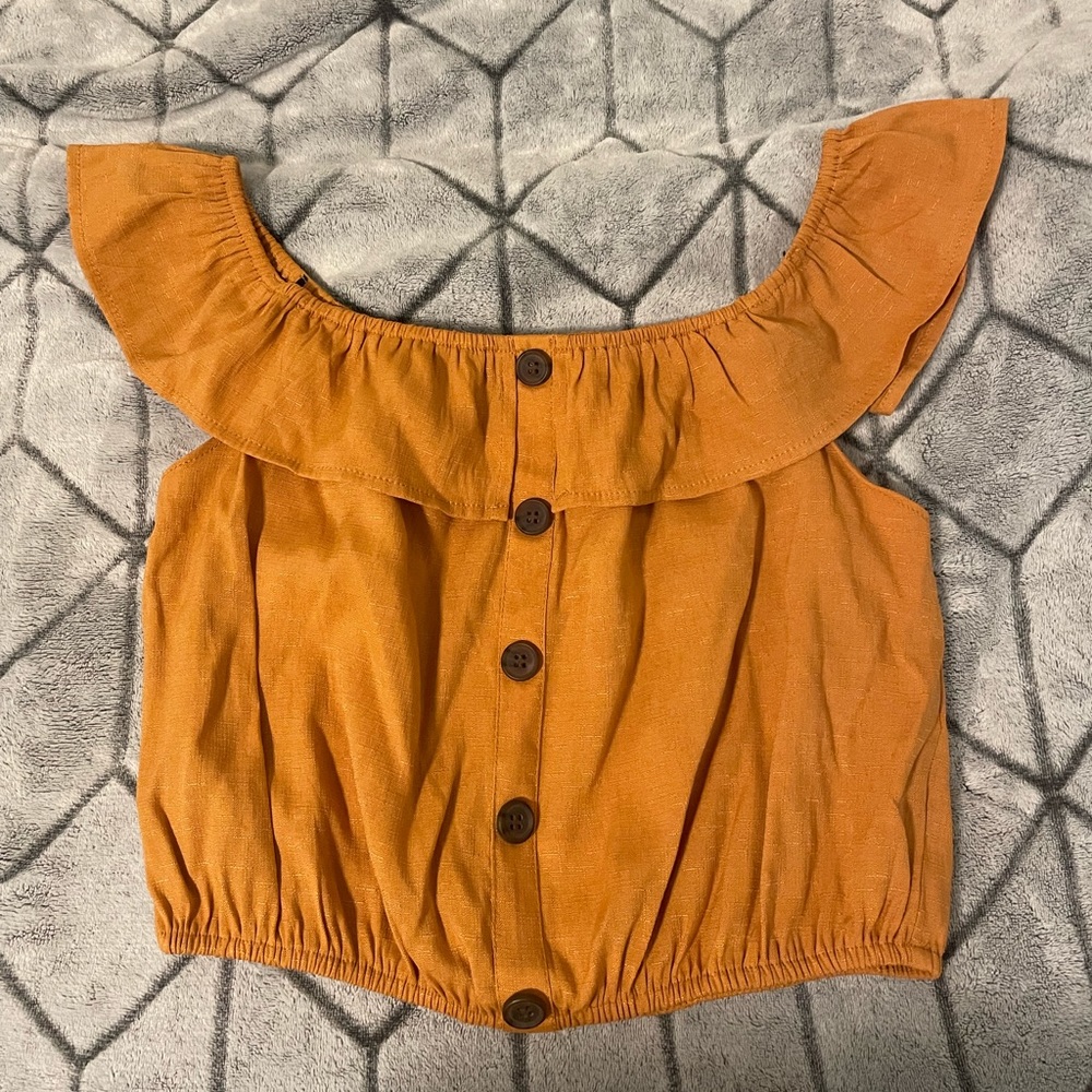 Off the shoulder crop top
